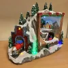 Christmas Musical Mountain Village Scene Decoration