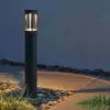 Garden bollard light in graphite colour