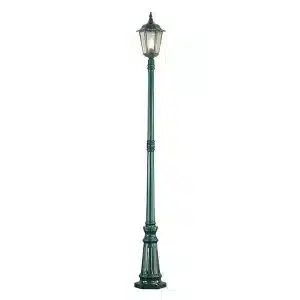 Column lamp post light in green colour