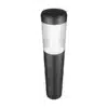 A 50cm high bollard light in grey lantern design