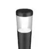 A 50cm high bollard light in grey lantern design