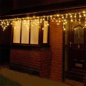 LED Icicle Lights Warm White