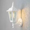 Matt White Outdoor Wall Light