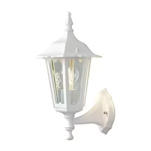 Matt White Outdoor Wall Light