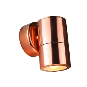 Natural Copper Down Outdoor Wall Light