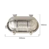 Oval Eyelid Outdoor Wall Light Nickel