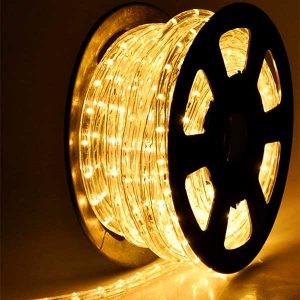 Warm white LED rope light