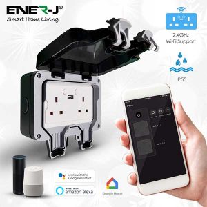 WATERPROOF 13A WiFi Twin Wall Sockets with 2 USB Ports 7