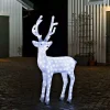 LED acrylic reindeer 130cm for outdoor Christmas decorations