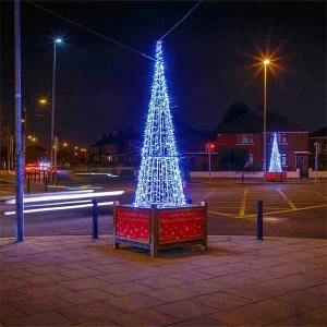 3D Ice White Christmas Tree