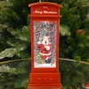 Santa Telephone Box Christmas Table Top Decoration