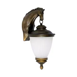 1L Antique Horse Outdoor Lantern | Outdoor Wall Lights