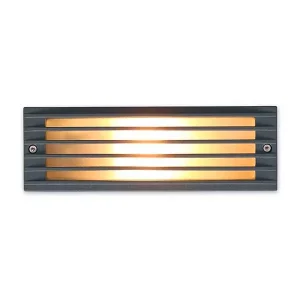 1L Black LED Outdoor Wall Light