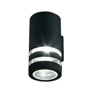 1L Black Outdoor Wall Light