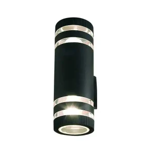 2L Black Outdoor Wall Light