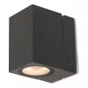 Black Square Aluminium Outdoor Wall Light