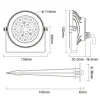 FL085572 9W Colour Changing Floodlight Dimensions