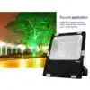 Smart garden floodlight for uplighting trees