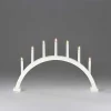 7 Lights Candlestick White