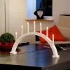 7 Lights Candlestick White