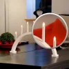 7 Lights Candlestick White