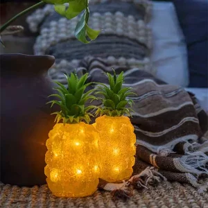 LED Acrylic Pineapple Outdoor Decor