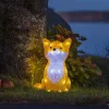 LED Acrylic Sitting Fox Outdoor Decoration