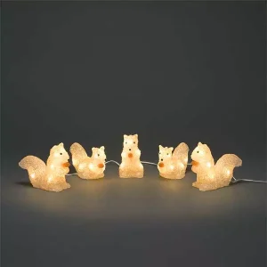 LED Acrylic Squirrels Outdoor Decor