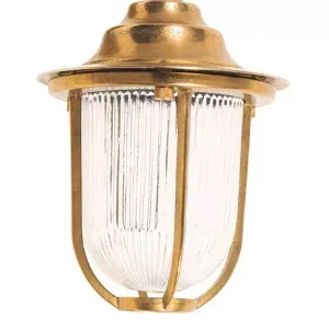 Brass Down Outdoor Wall Light