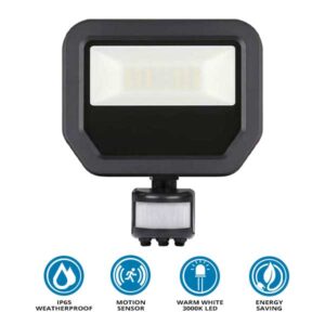 Outdoor Sensor-Activated Security Floodlight