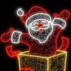 LED Santa Gift Box Christmas Decoration