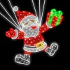 Santa on Parachute 2D Christmas Decor