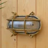 Vintage Brass Outdoor Wall Light