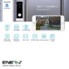 Slim Wireless Video Door Bell 5200mah battery, including UK Chime