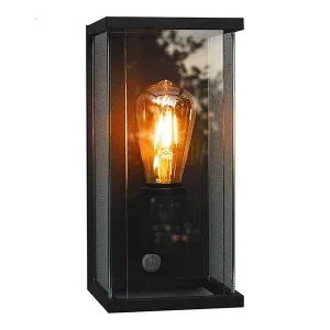 Outdoor Boxed Wall Light with PIR Sensor