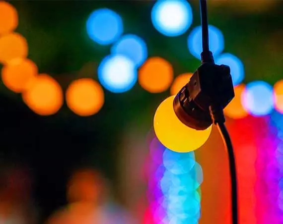 Colour Changing Festoon Lights