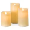 3 LED Candles With Real Flame Effect