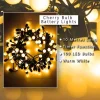 LED cherry bulb battery Christmas string lights with 100 LEDs for indoor and outdoor use