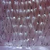 Ice white outdoor Christmas net lights in 2m x 2m size, feature 200 LED