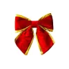 Red Velvet With Gold Trim Christmas Bow 30CM