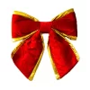 Red Velvet With Gold Trim Christmas Bow 40CM