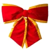 Red Velvet With Gold Trim Christmas Bow 76CM