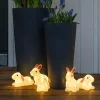 Garden Decorative LED Acrylic Rabbits