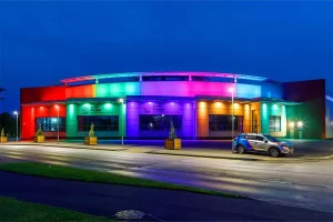 National Aquatic Centre Outdoor Colour Changing Lights