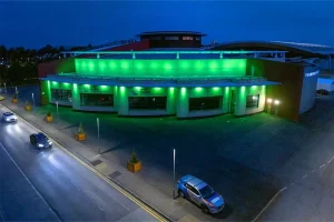 National Aquatic Centre Outdoor Colour Changing Lights