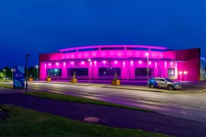 National Aquatic Centre Outdoor Colour Changing Lights