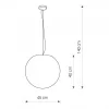 Garden Hanging Ball Lamp 45CM