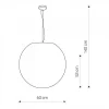 Garden Hanging Ball Lamp 60CM