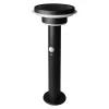 Solar Outdoor Bollard Light in Black