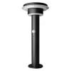 Solar Outdoor Bollard Light in Black